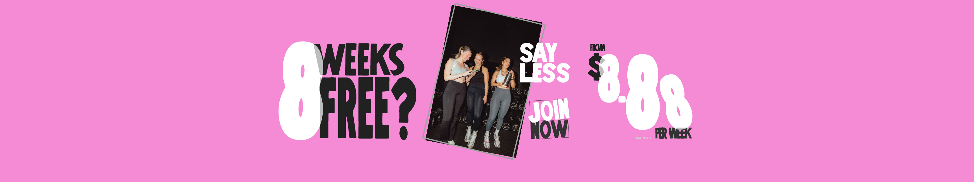 Founding member offer — 8 weeks free & zero joining fee